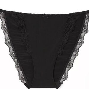 Victoria Secret DREAM ANGELS Smooth Adjustable String Bikini Panty XL Black